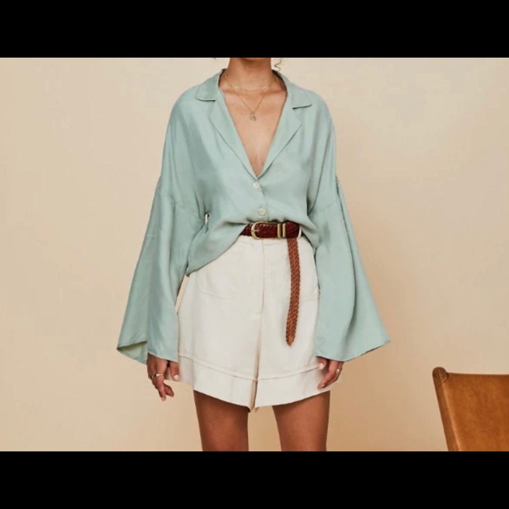 Sancia Annika boyfriend shirt forest green